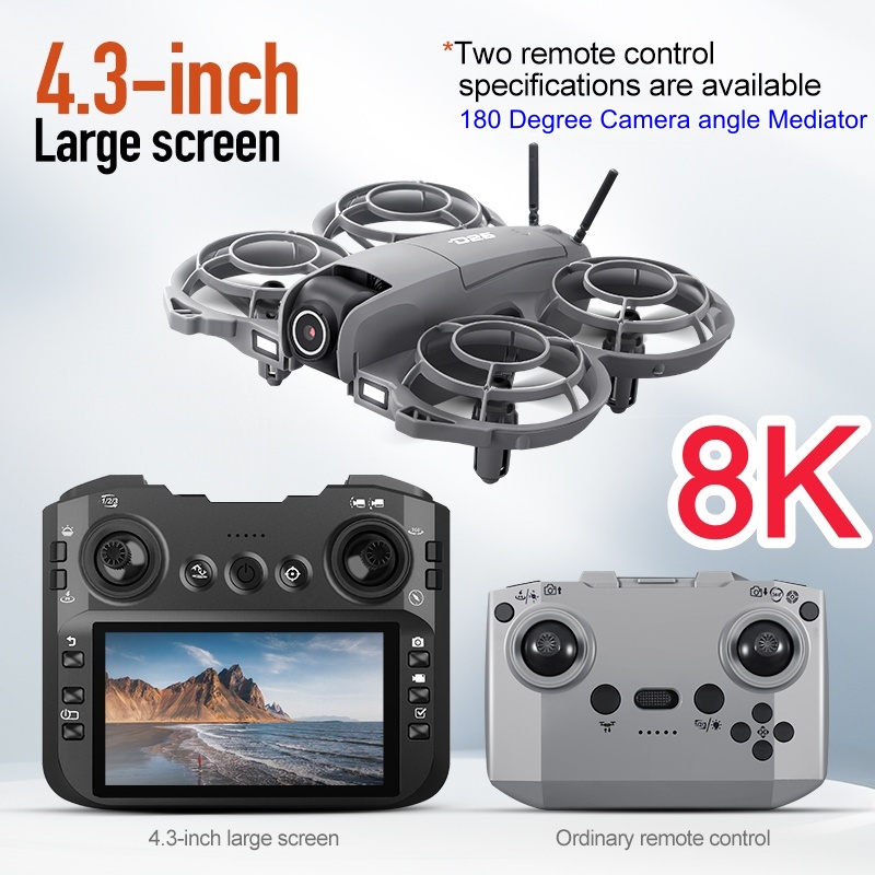 Drone Controller Screen - โดรนบังคับวิทยุจอใหญ่ พร้อมกล้อง 8K HD โดรนบังคับด้วยระบบ Optical