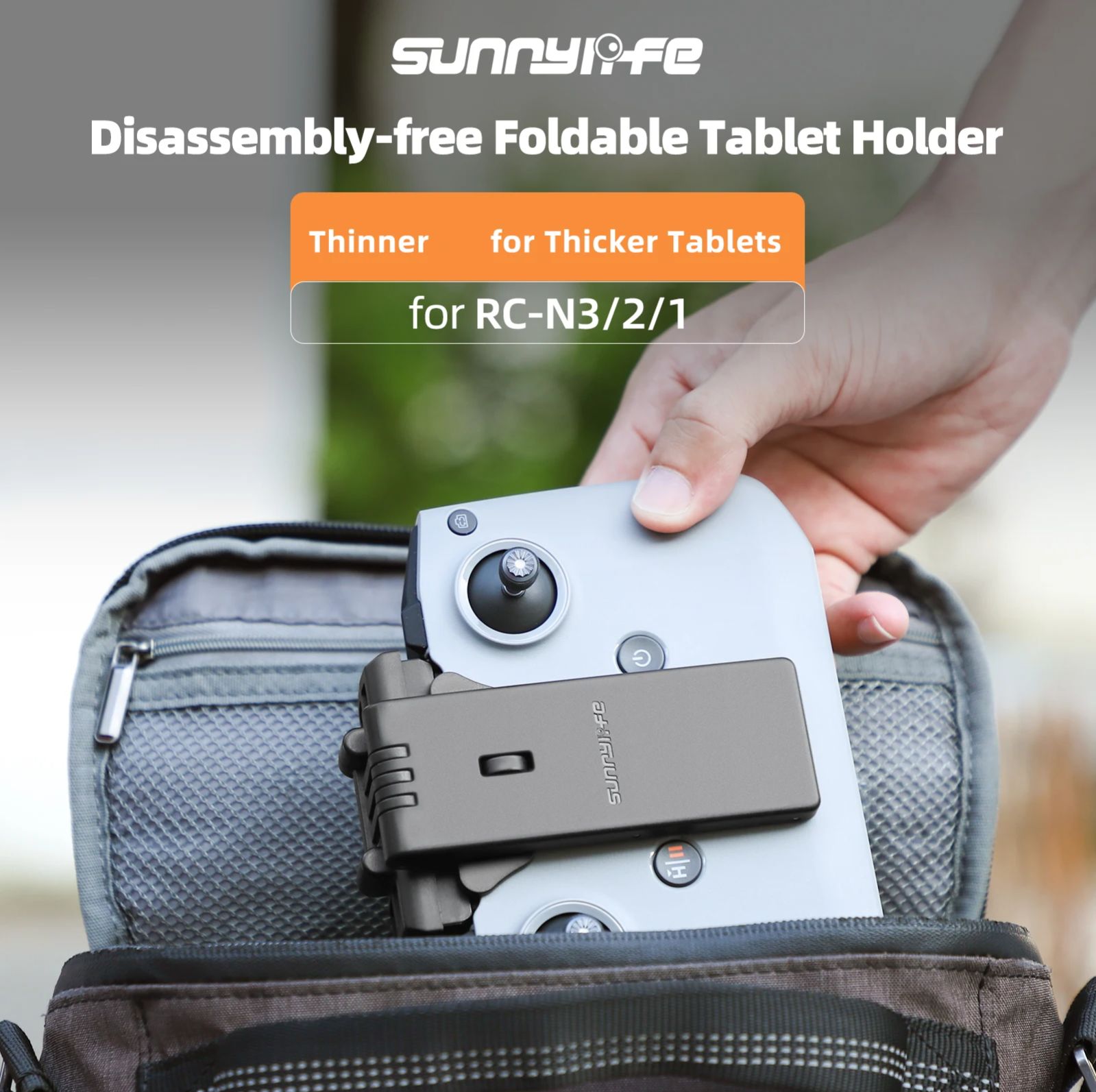 Drone Tablet Mount - Drone แบบพับได้ถอดชิ้นส่วนฟรีวงเล็บแท็บเล็ตผู้ถือควบคุม EXTENDED Bracket Mount สําหรับ