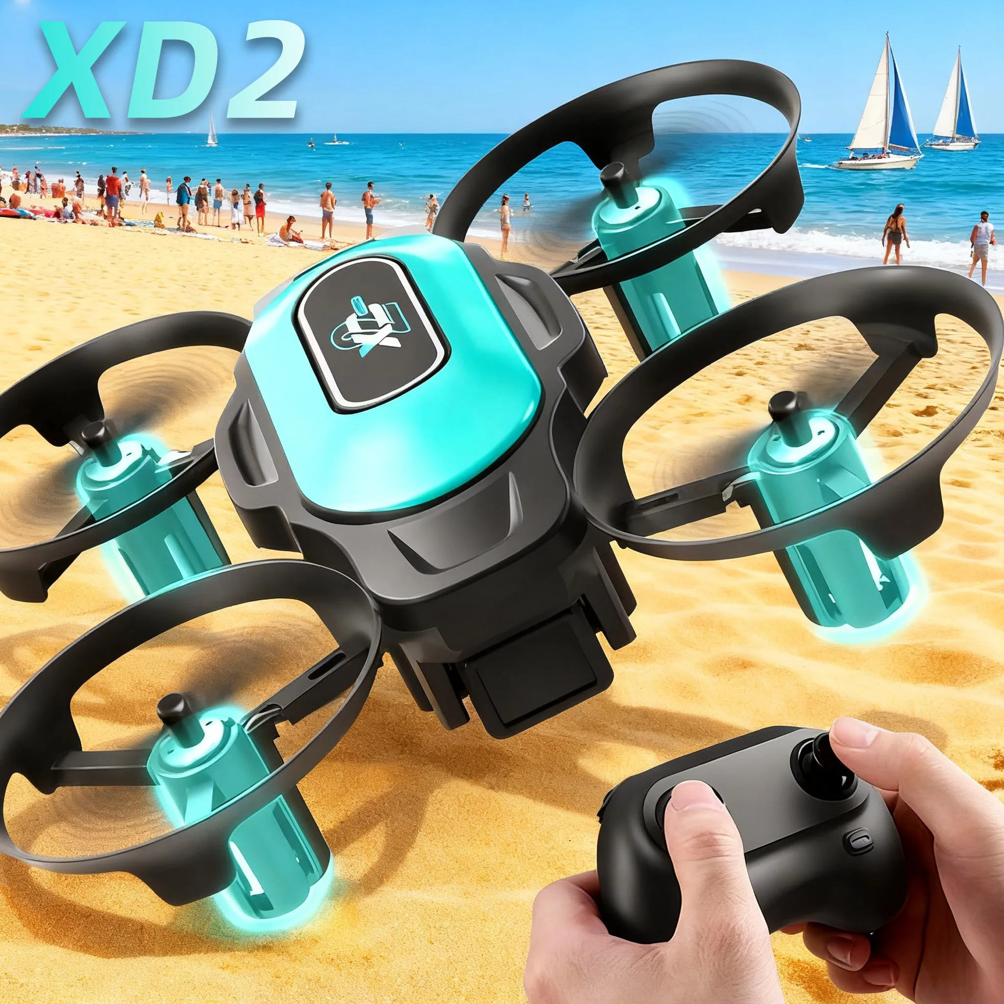 Drone Controller Screen - โดรนขนาดเล็ก XD2, 360 ° การพลิกตัวแบบสตั๊นท์ฟลาย, ไฟ