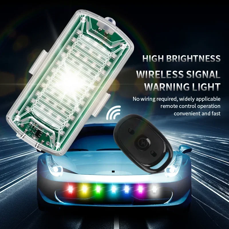 Drone Beacon Light - ไร้สาย LED Drone Strobe Light สําหรับรถจักรยานยนต์รถจักรยานพร้อมรีโมทคอนโทรลไฟเตือนแฟลชไฟสัญญาณ