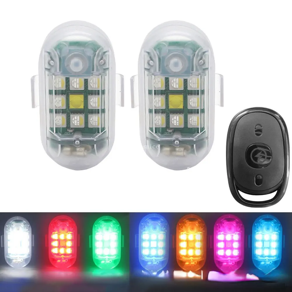 Drone Beacon Light - 1/2 ชิ้นไร้สาย LED Strobe Light รีโมทคอนโทรลไฟเตือนแฟลชตัวบ่งชี้