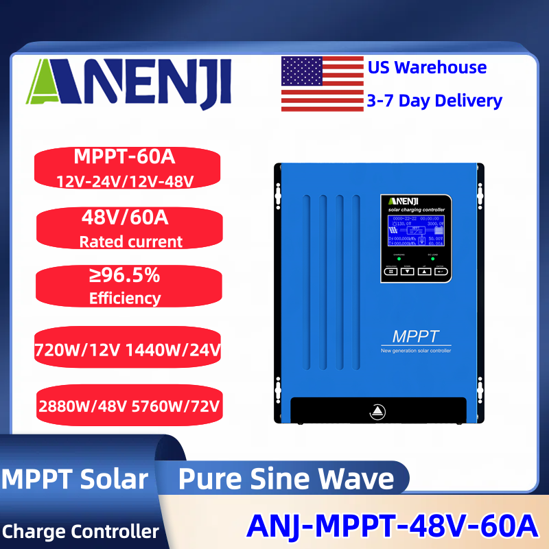 Drone Solar Charger - ตัวควบคุมการชาร์จพลังงานแสงอาทิตย์ ANENJI MPPT 100A 80A 60A
