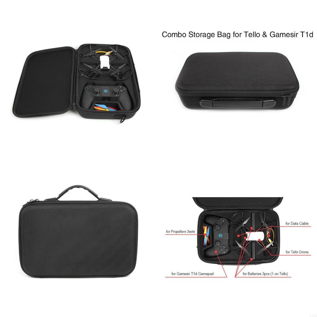 Drone Carrying Case - EVA Travel สำหรับเคสแบตเตอรี่กระเป๋าถือสำหรับเคสสำหรับ Tello RC Quadcopter