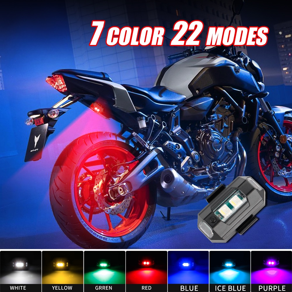 Drone Strobe Light - 1PC 7 สี Mini USB ชาร์จ