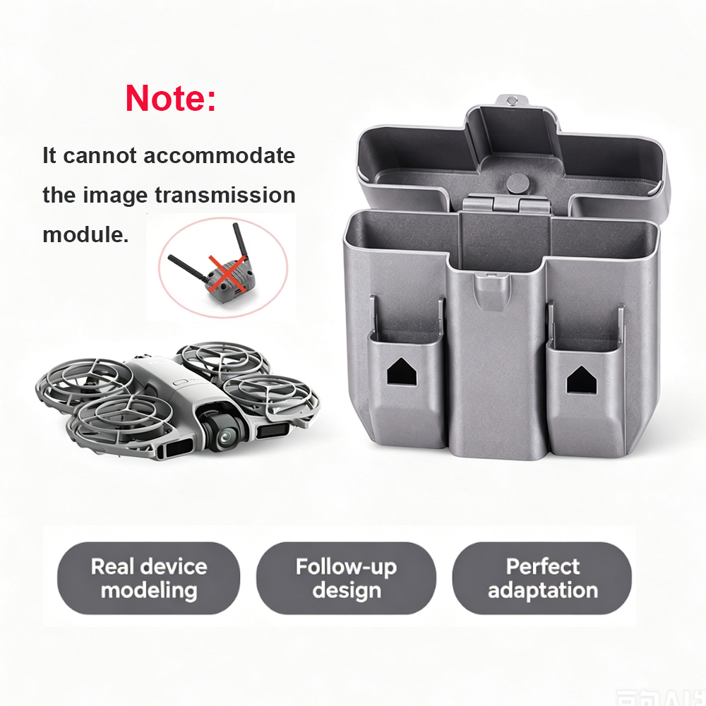 Drone Hard Shell Case - สำหรับ DJI NEO 2 กล่องแข็งแบบพกพา ฝาปิดแม่เหล็ก