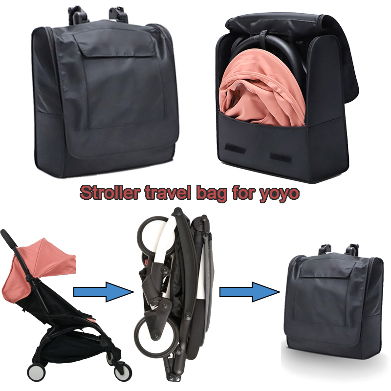 Drone Backpack - รถเข็นเด็กกระเป๋าเป้สะพายหลังกันน้ําสีดํา Thickend กระเป๋าเครื่องบินกระเป๋าสําหรับ Yoyo/Yoyo2/Yoyo3/Yoya รถเข็นเด็กอุปกรณ์เสริม