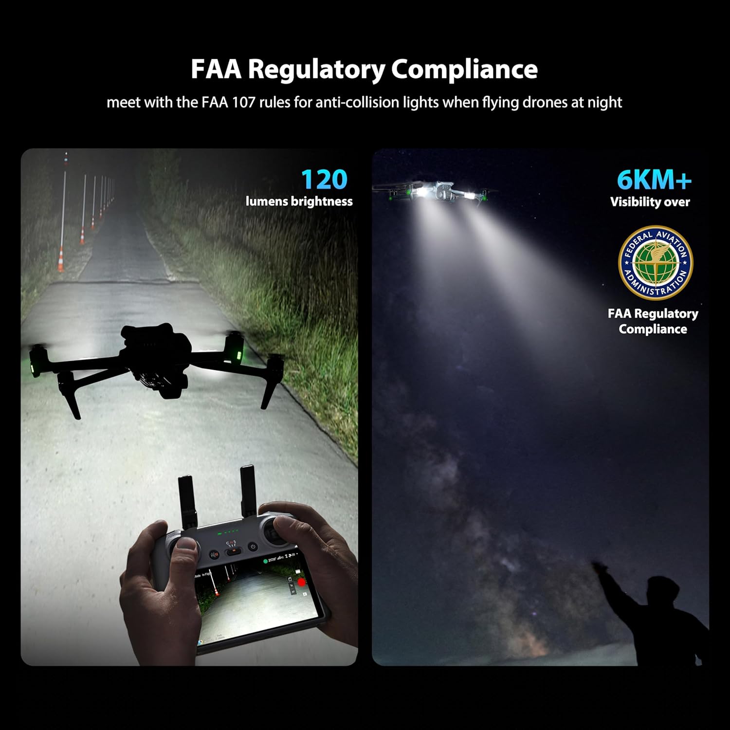 ไฟแฟลชป้องกันการชนสำหรับโดรน S - Drone Beacon Light บทวิจารณ์และราคา