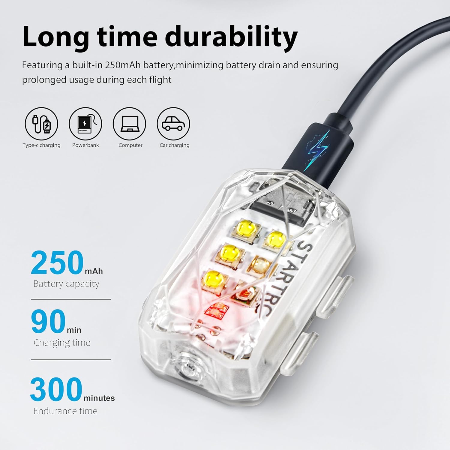 ไฟแฟลชป้องกันการชนสำหรับโดรน S - Drone Beacon Light บทวิจารณ์และราคา