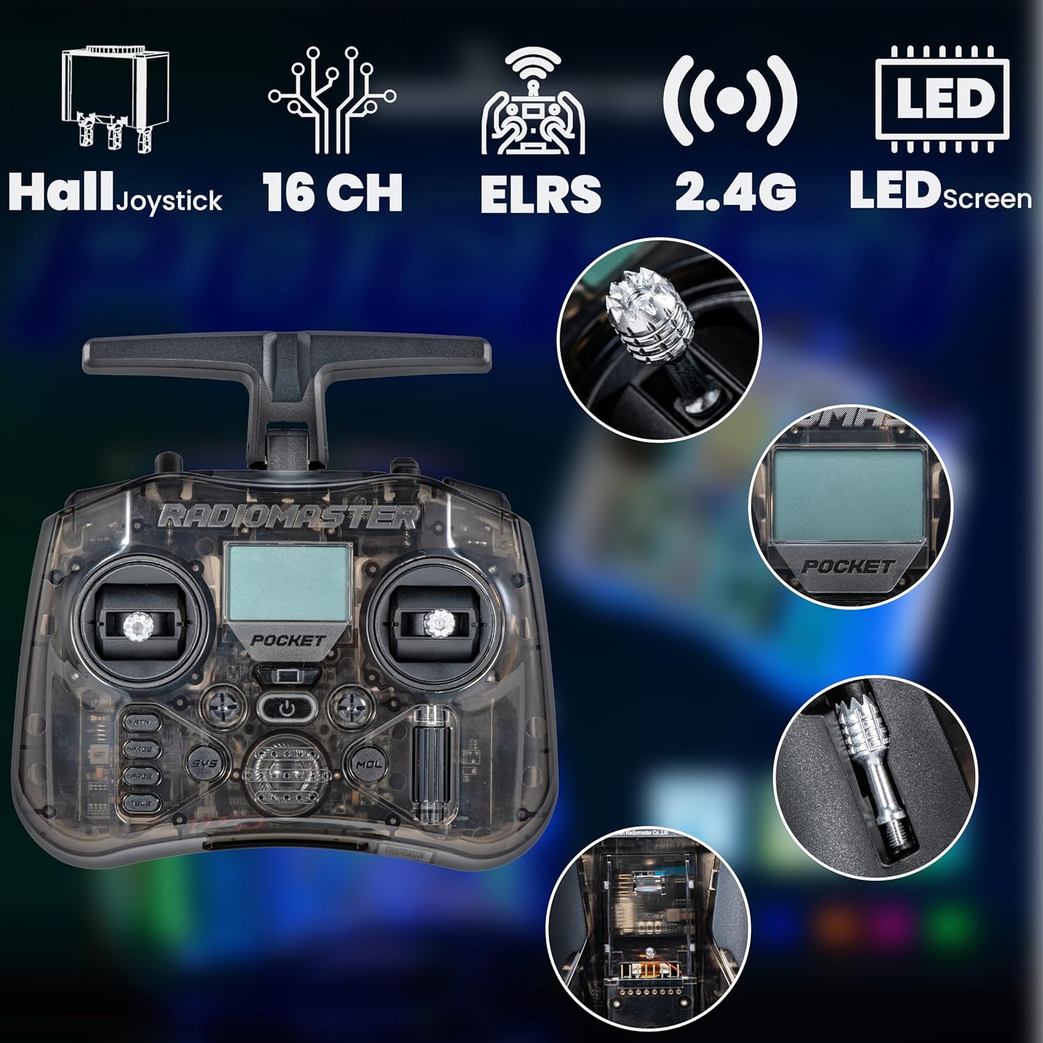 วิทยุบังคับ RadioMaster POCKET - Drone Control Stick บทวิจารณ์และราคา