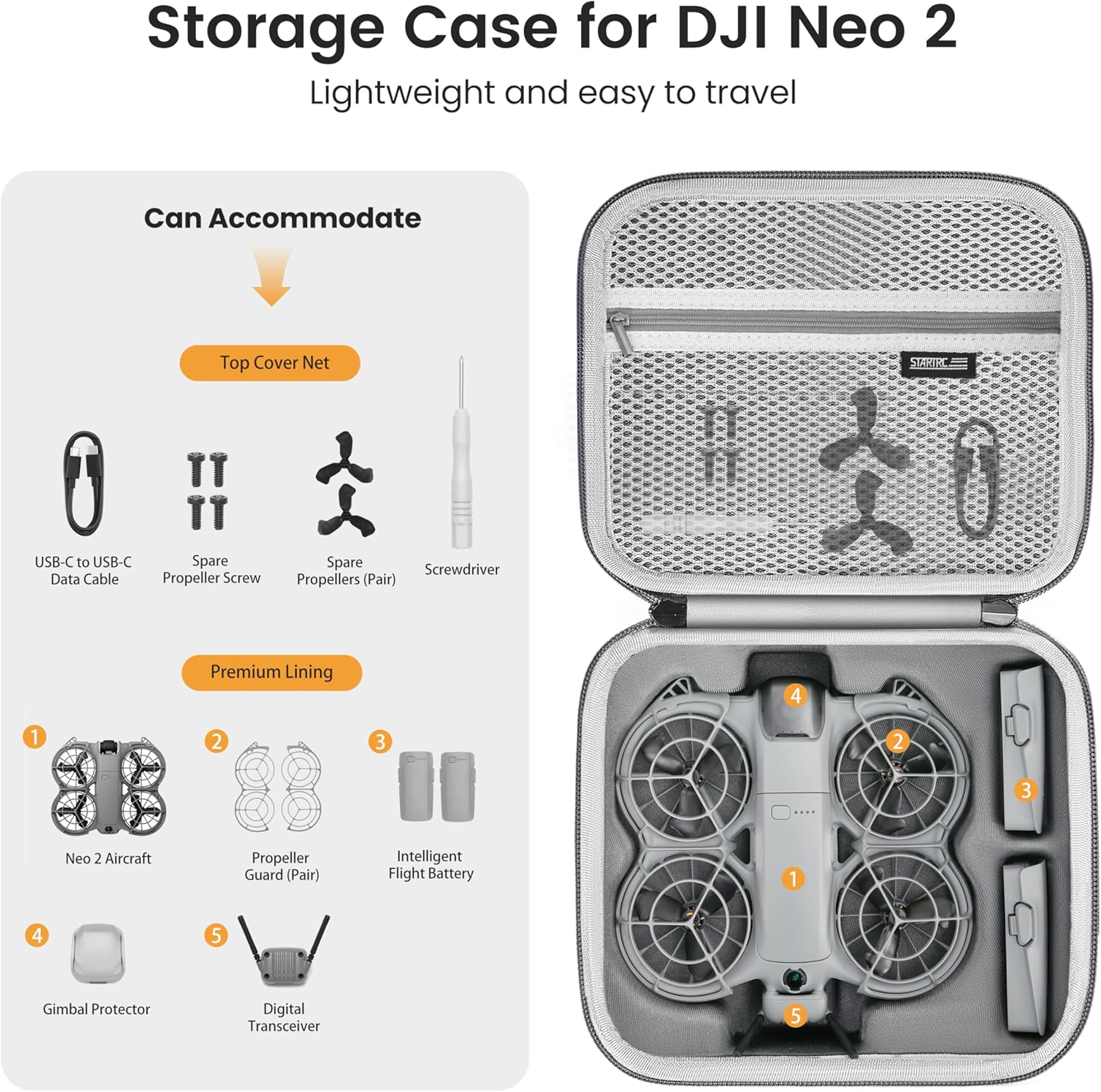 กระเป๋า STARTRC Neo 2 แบบพกพา  - Drone Carrying Case บทวิจารณ์และราคา