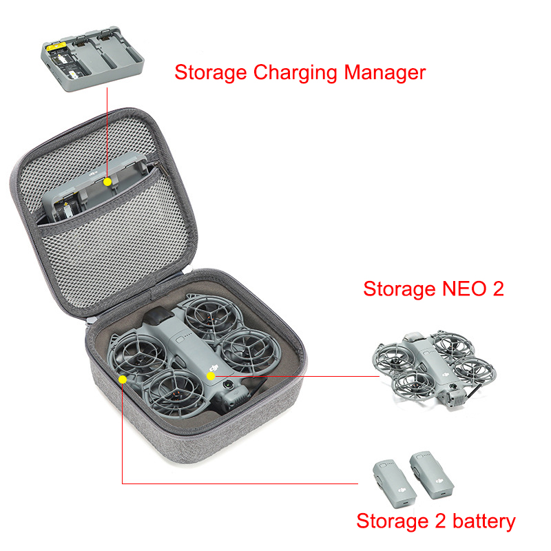 กล่องสำหรับ DJI Neo 2 RC N3 โด - Drone Hard Shell Case บทวิจารณ์และราคา