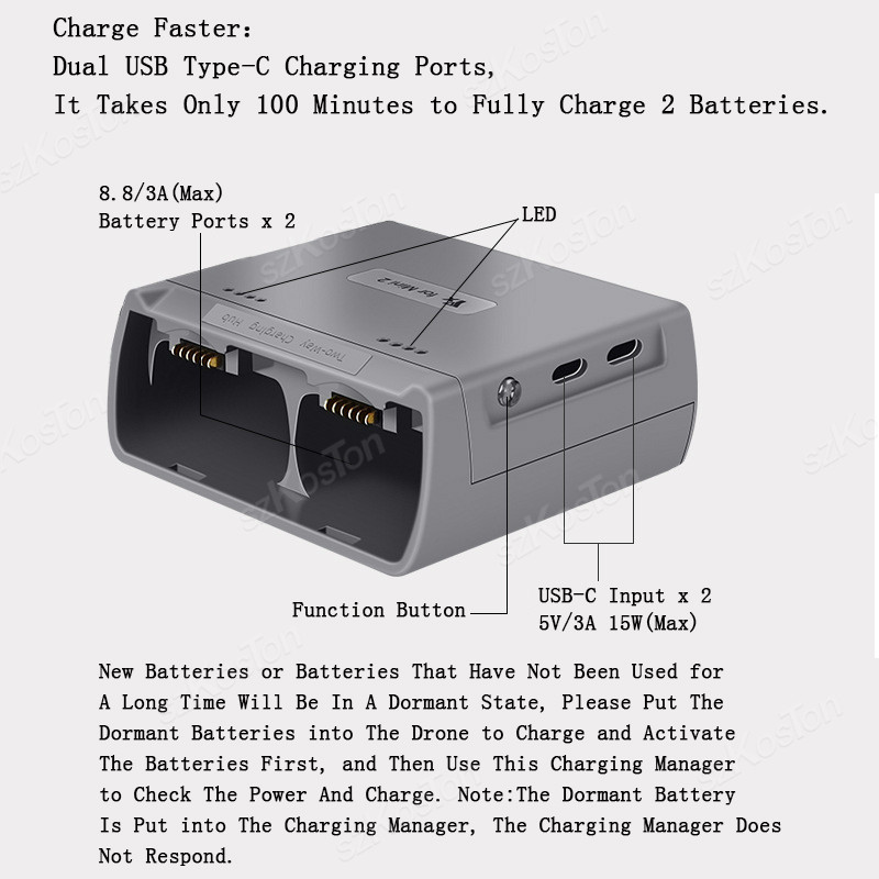 สำหรับ DJI Mini 4K/MINI 2/Mini - Drone Charging Hub บทวิจารณ์และราคา