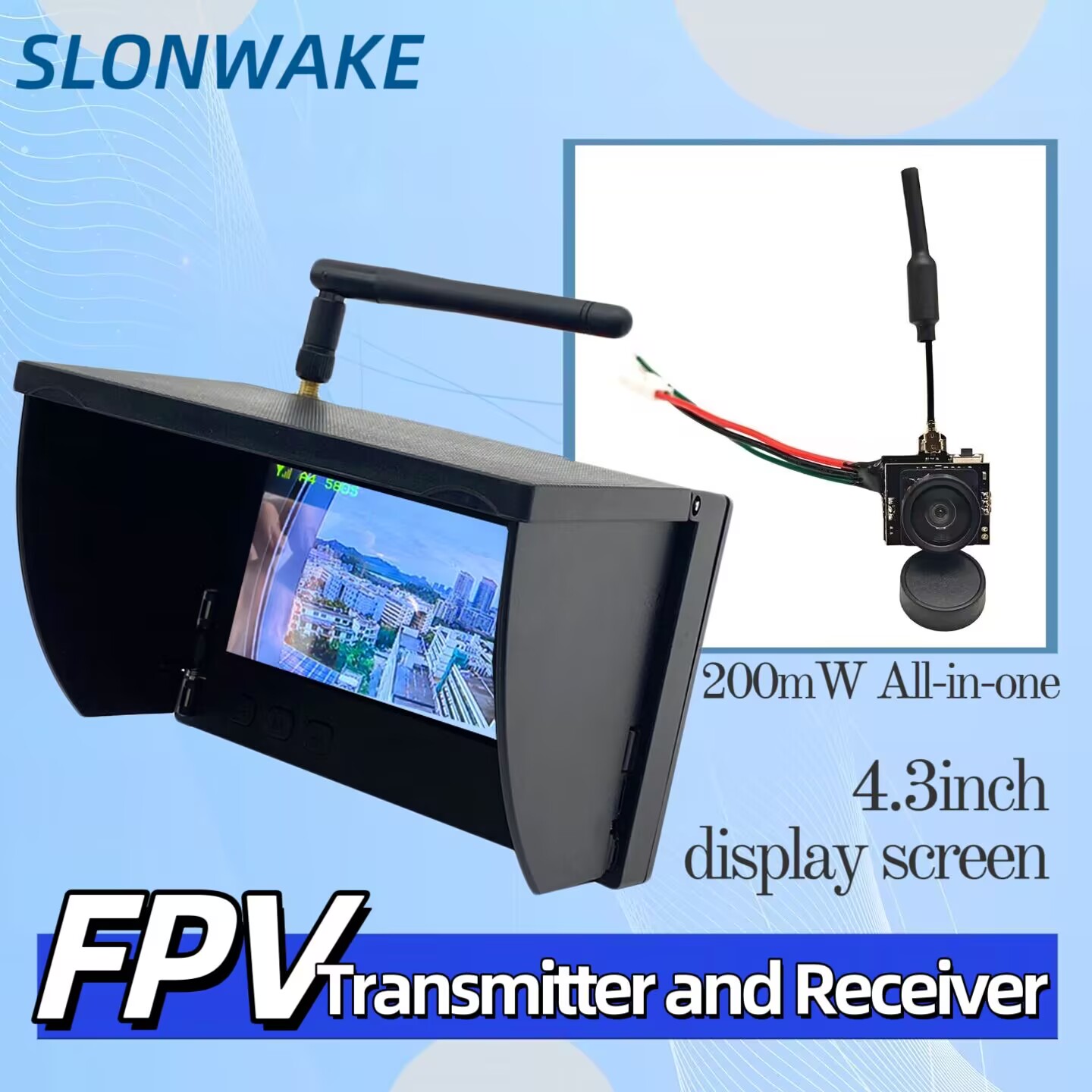 กล้องส่งสัญญาณวิดีโอแบบอนาล็อก - Drone Controller Screen บทวิจารณ์และราคา