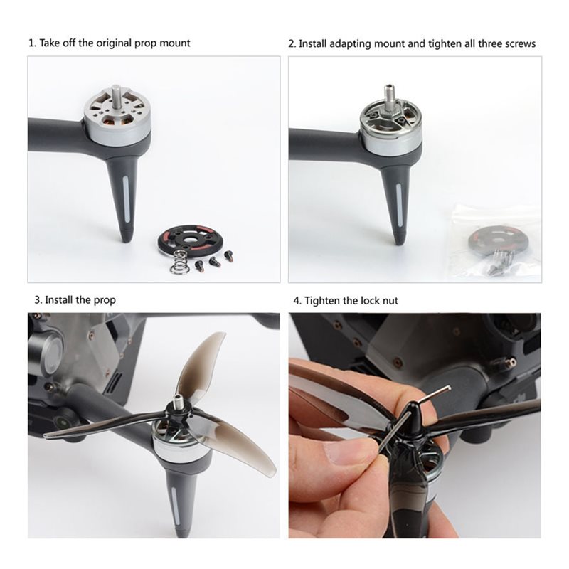 อะแดปเตอร์แผ่นยึดมอเตอร์ B50B  - Drone Propeller Holder บทวิจารณ์และราคา