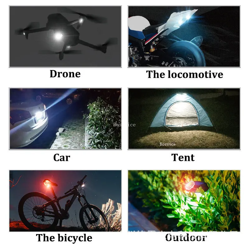 1/2 ชิ้นไร้สาย LED Strobe Ligh - Drone Beacon Light บทวิจารณ์และราคา