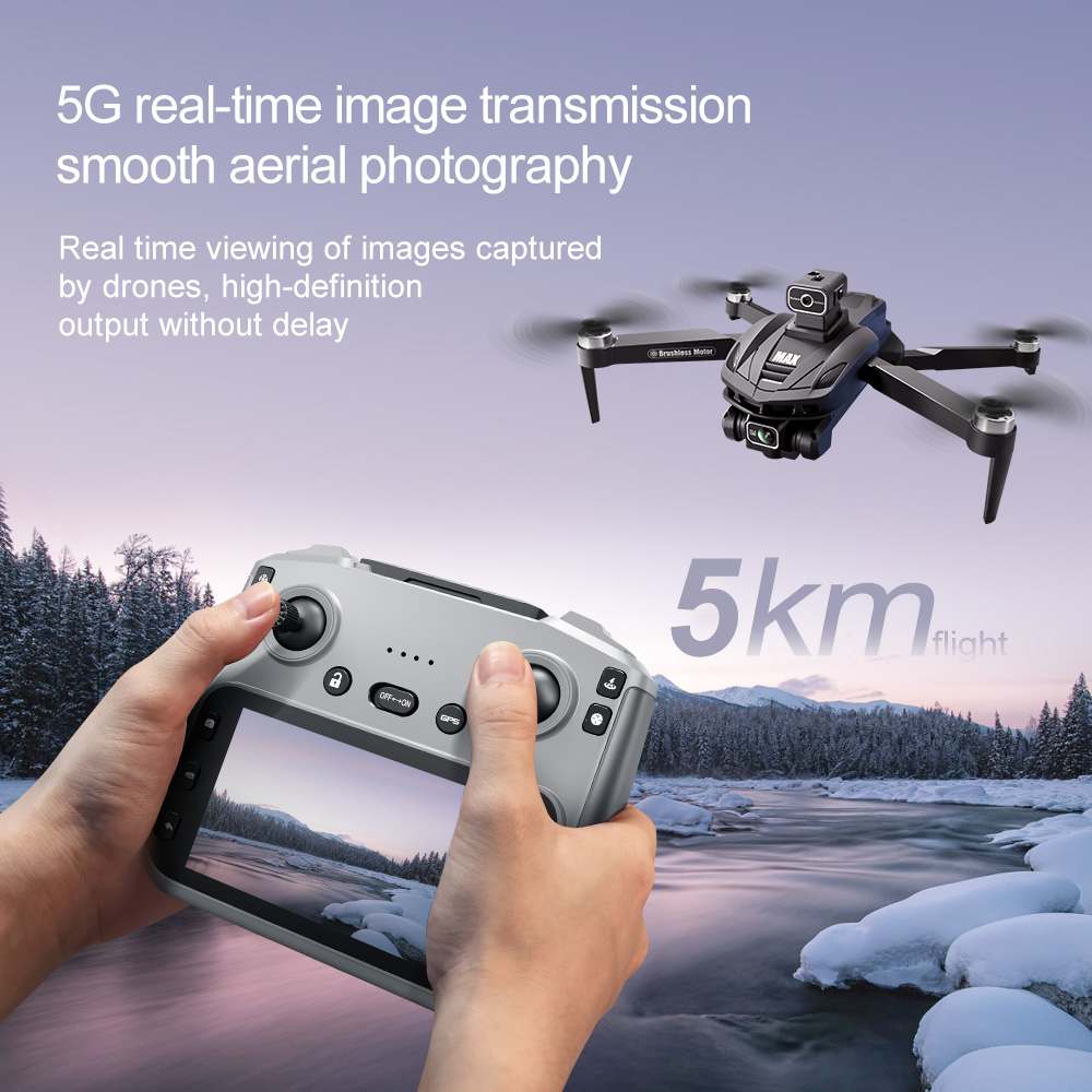 V168 PRO Max GPS Drone 8K Prof - Drone Controller Screen บทวิจารณ์และราคา