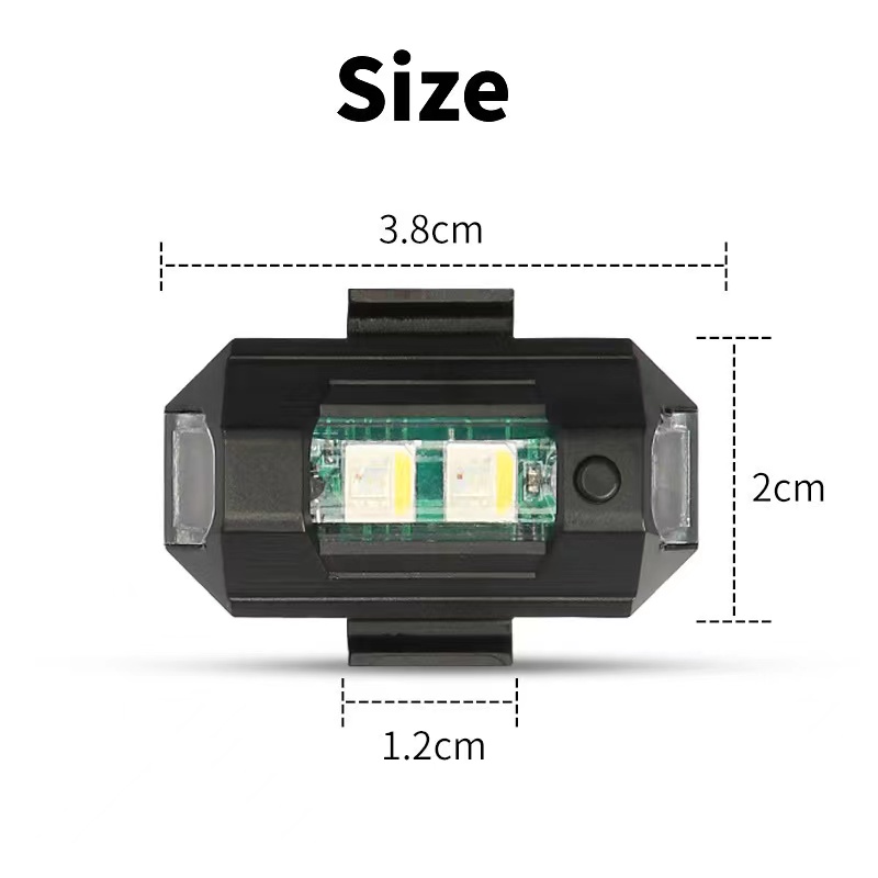 ไฟมอเตอร์ไซค์ ไฟโดรน ไฟสโตรบ 7 - Drone Strobe Light บทวิจารณ์และราคา