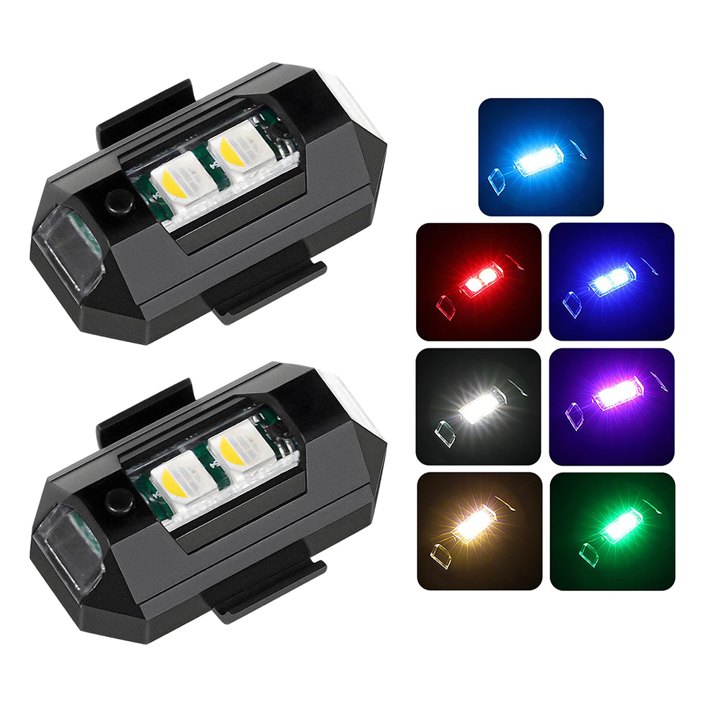 2 ชิ้น Mini LED Strobe ไฟตกแต่ - Drone Strobe Light บทวิจารณ์และราคา