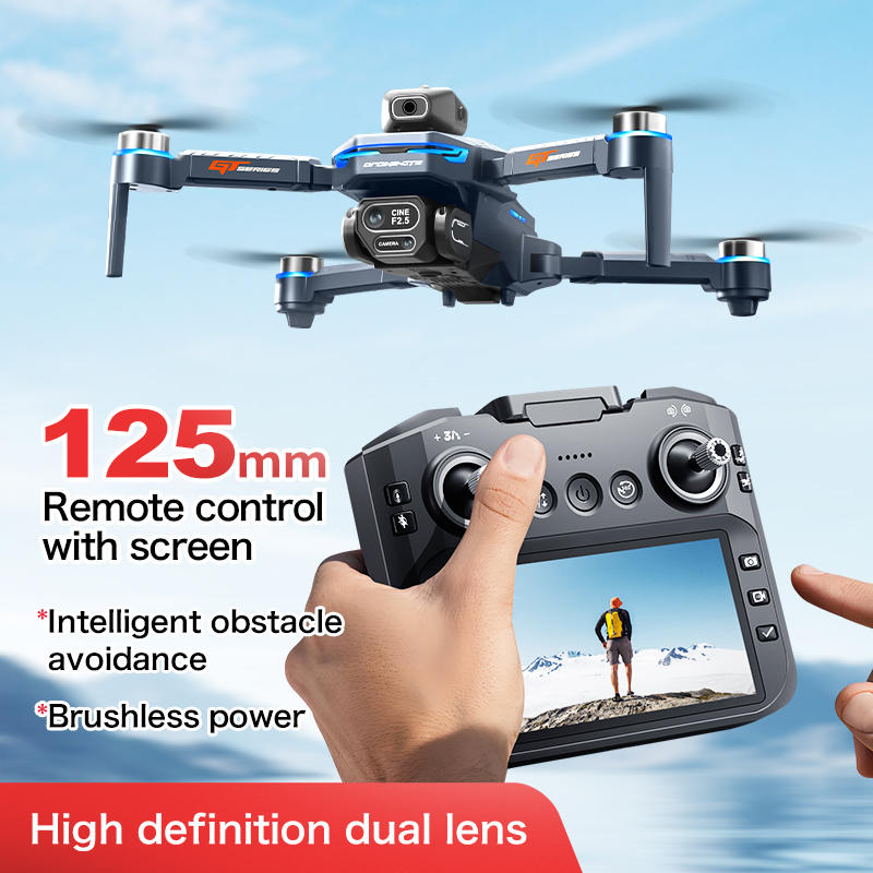 โดรนบินหลบหลีกสิ่งกีดขวาง GT8  - Drone Controller Screen บทวิจารณ์และราคา